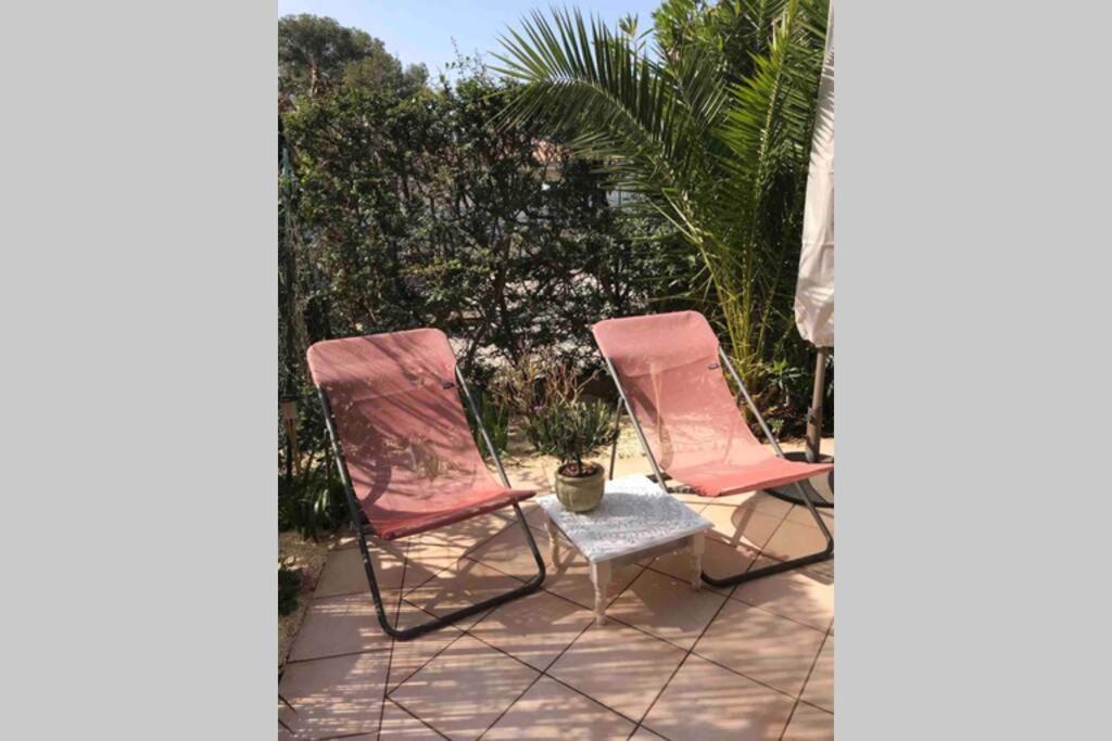 La Petite Pinede Studio Climatise Proche Plage Санарі-сюр-Мер Екстер'єр фото
